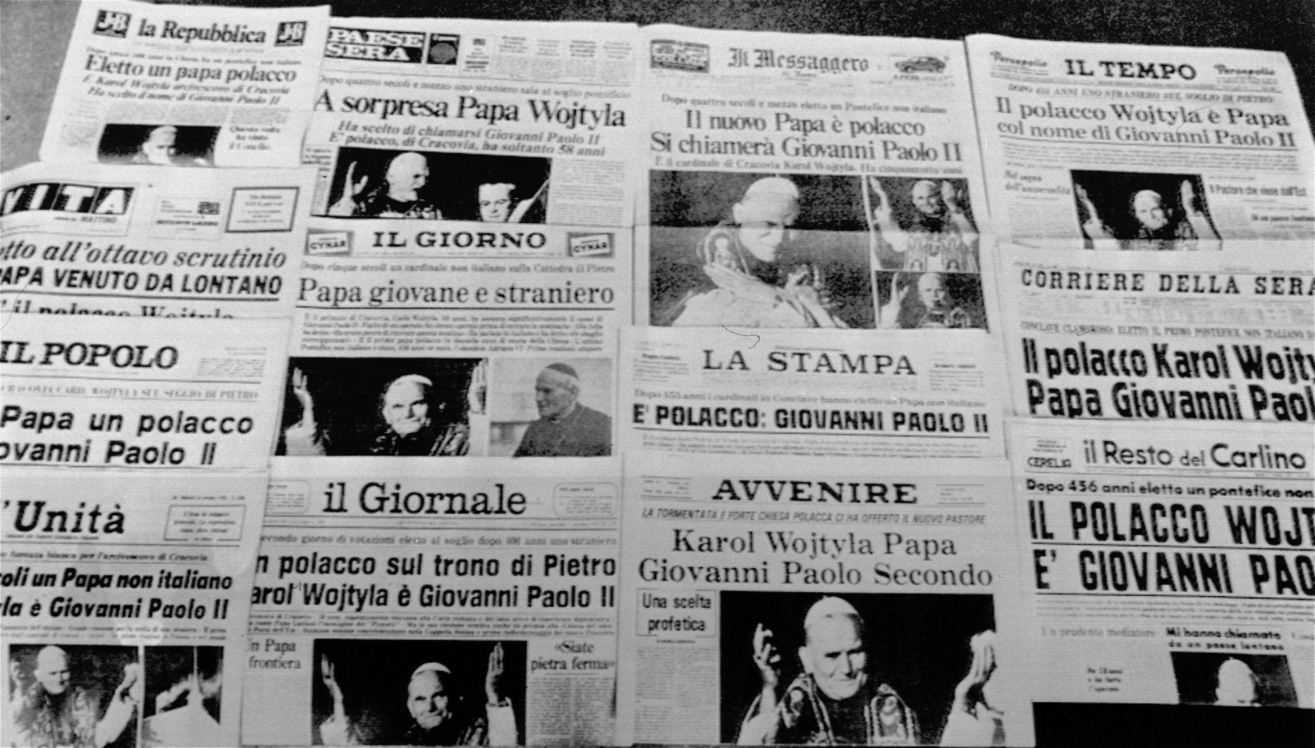 1978: Newspapers report new pope